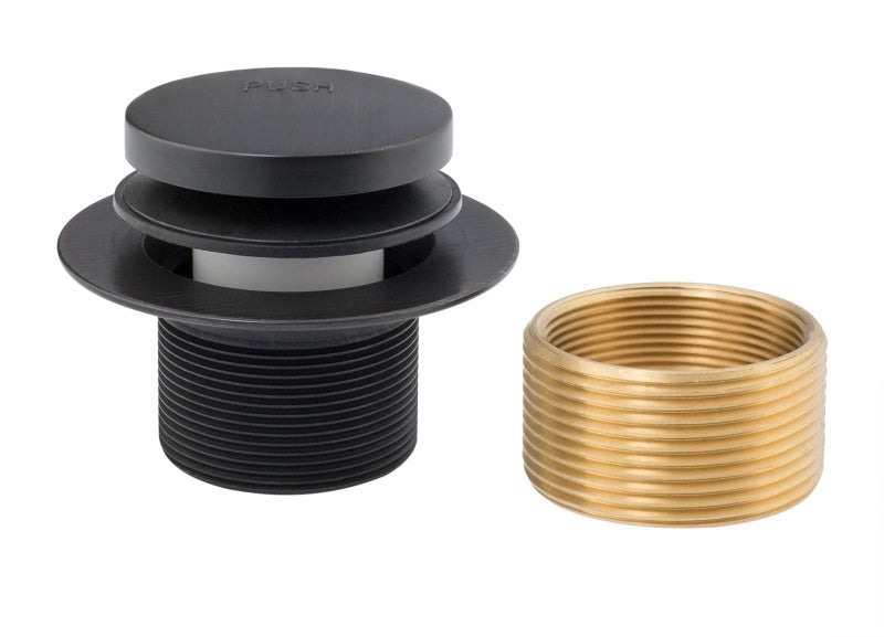 Artiwell Tip-Toe Bathtub Drains Trim Set with Two-Hole Overflow Faceplate, Replacement Bath Drain Trim Kit with 2-Hole Overflow Faceplate and Universal Fine/Coarse Thread (OIL RUBBED BRONZE) - Image 4
